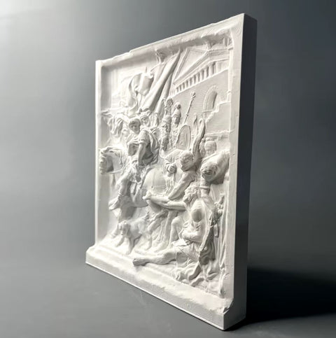 Sculpture murale fresque grecque 22 cm