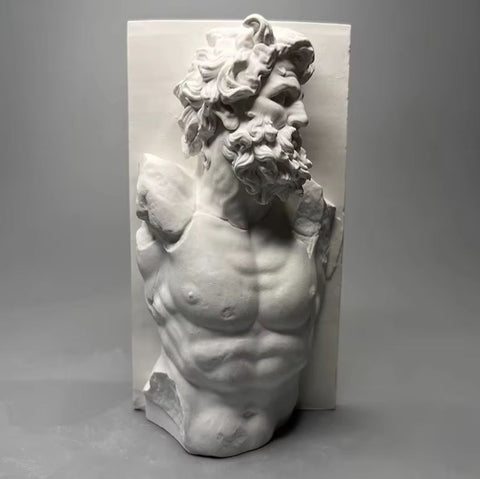 Sculpture murale homme grec 13 cm