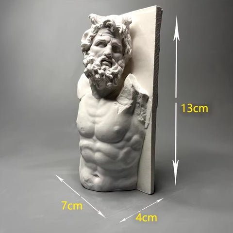 Sculpture murale homme grec 13 cm