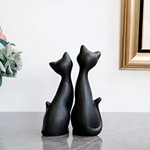 Figurine Chat <br> Noir