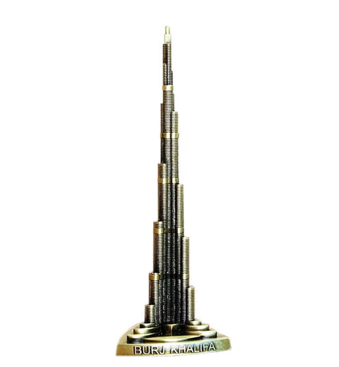 Statue Burj Khalifa / tour de Khalifa en métal 18 cm