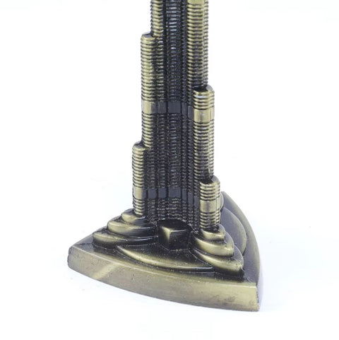 Statue Burj Khalifa / tour de Khalifa en métal 18 cm