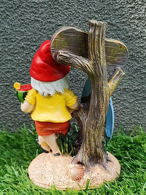 Statue nain de jardin surfeur 14 cm