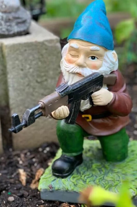 Statue nain de jardin de l'armée 11 cm
