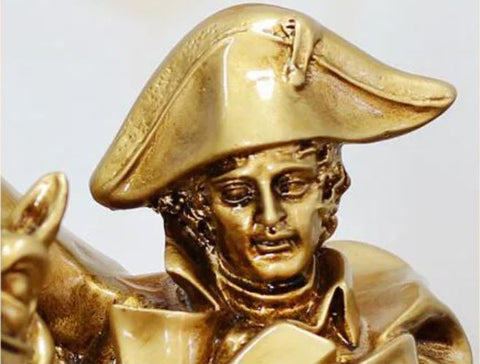 Statue Napoléon à cheval doré 33 cm