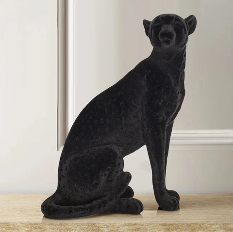 Statue Panthère noire réaliste 27 cm