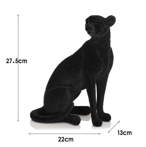 Statue Panthère noire réaliste 27 cm