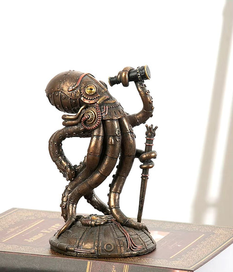Statue pieuvre steampunk 18 cm