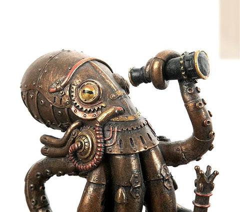 Statue pieuvre steampunk 18 cm