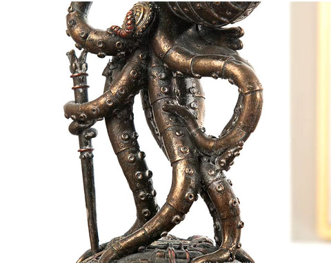 Statue pieuvre steampunk 18 cm