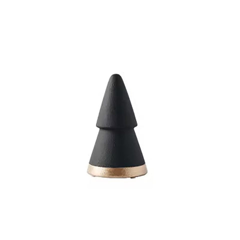 Statue sapin noir et doré 13 cm