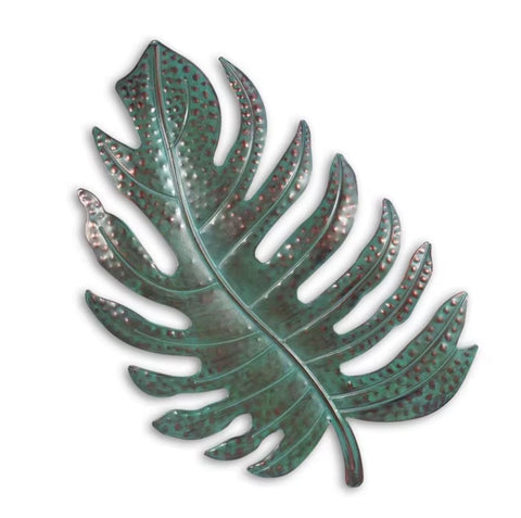 Sculpture Murale Feuille en Métal 28 cm