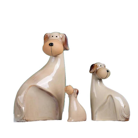 statue chien ceramique