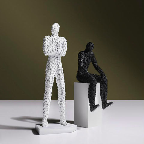 statue homme moderne