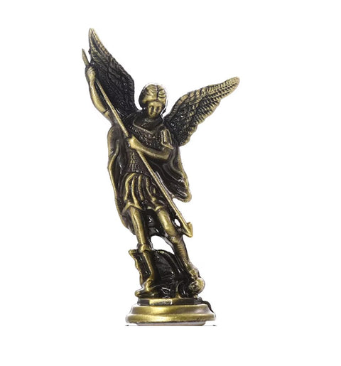Statue Saint Michel en Zinc 8 cm