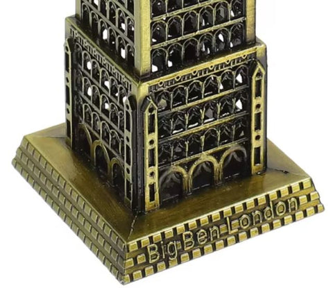 Statue Big Ben en métal 18 cm