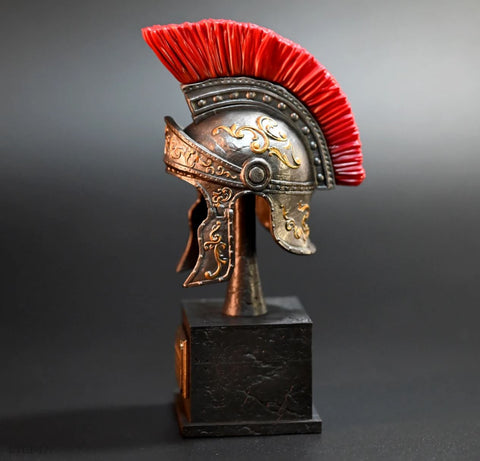 Statue casque romain décoratif 13 cm