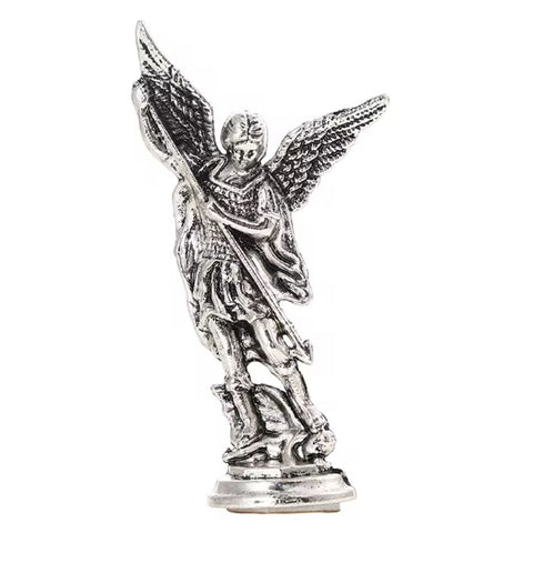 Statue Saint Michel en Zinc 8 cm