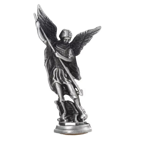 Statue Saint Michel en Zinc 8 cm