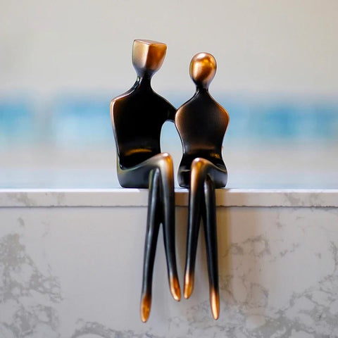 statuette couple moderne