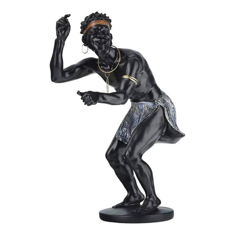 statuette guerrier africain