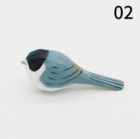 Statuette oiseau en bois 4 cm