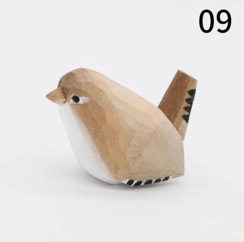 Statuette oiseau en bois 4 cm