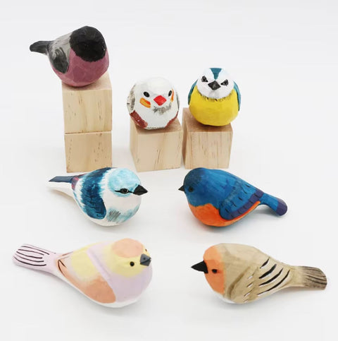 Statuette oiseau en bois 4 cm