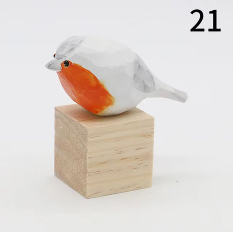 Statuette oiseau en bois 4 cm