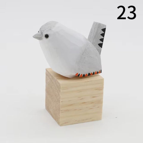 Statuette oiseau en bois 4 cm
