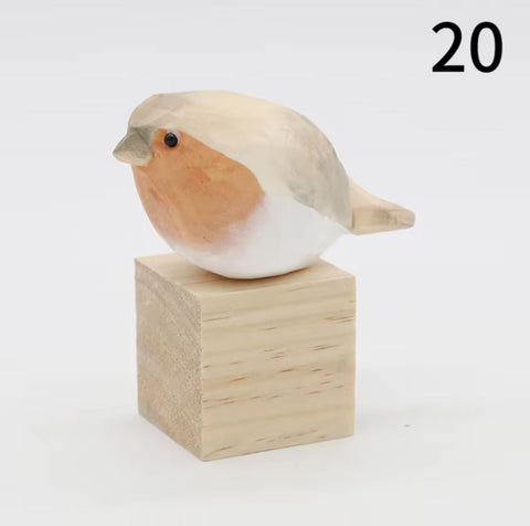 Statuette oiseau en bois 4 cm