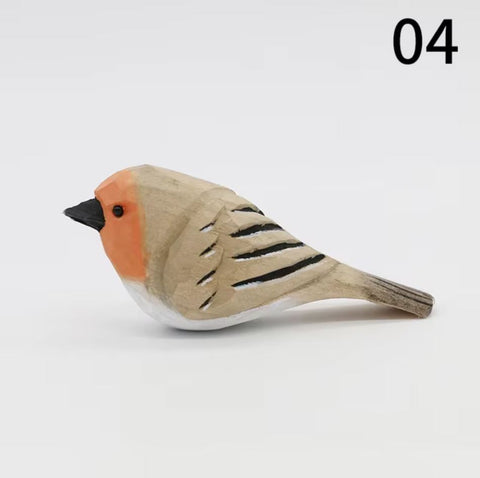Statuette oiseau en bois 4 cm