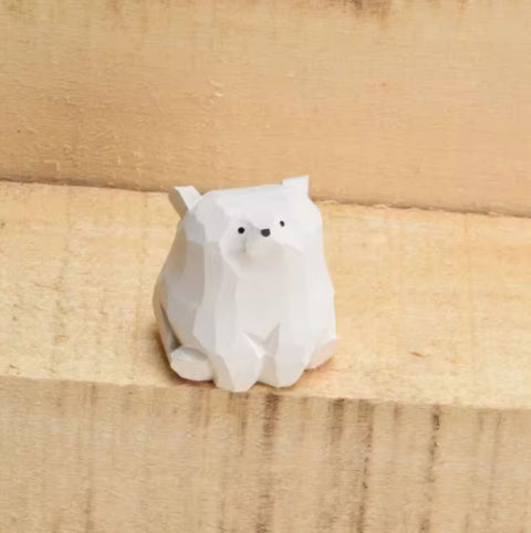 Statuette mini ours en bois 3 cm