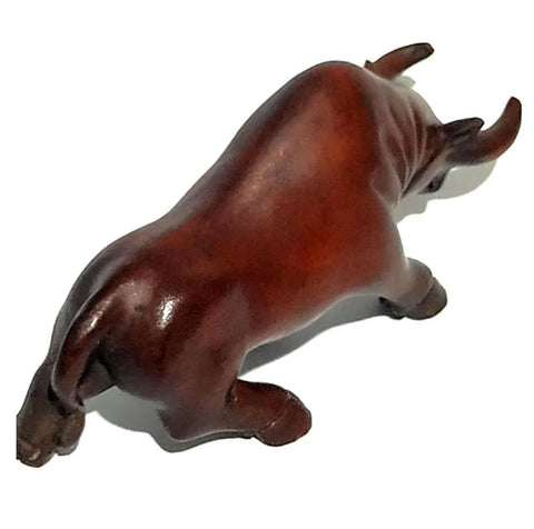 Statuette taureau en bois 5 cm