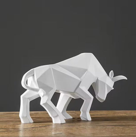 Statue Taureau Origami 19 cm