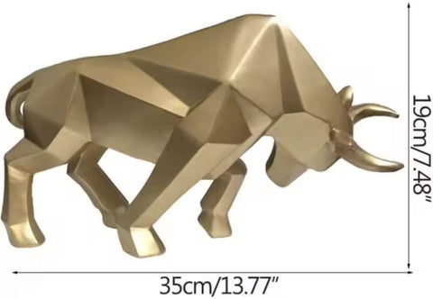 Statue Taureau Origami 19 cm