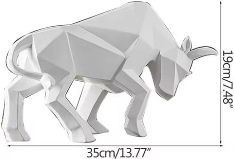 Statue Taureau Origami 19 cm