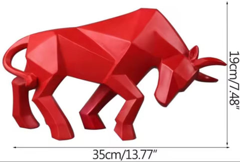 Statue Taureau Origami 19 cm