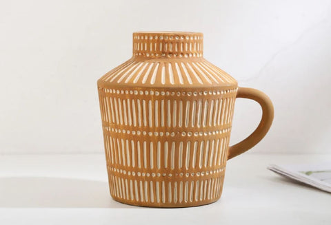 Vase céramique antique grec terracotta 14 cm