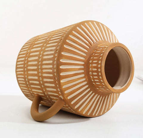 Vase céramique antique grec terracotta 14 cm
