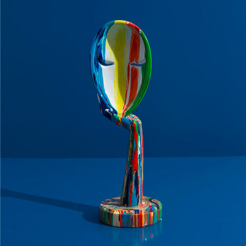 Sculpture Contemporaine <br/> Statue Masque Visage