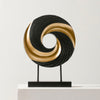 Sculpture Moderne Noire <br/> Anneau Design