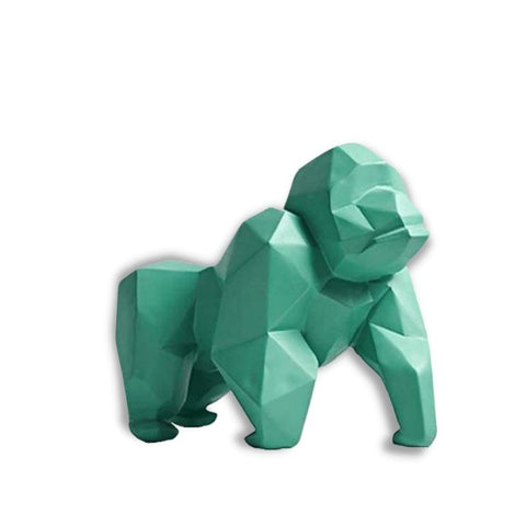 Statue Gorille Origami Résine 22 cm