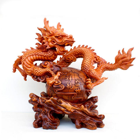 Sculpture Moderne <br/> Statue de Dragon Chinois