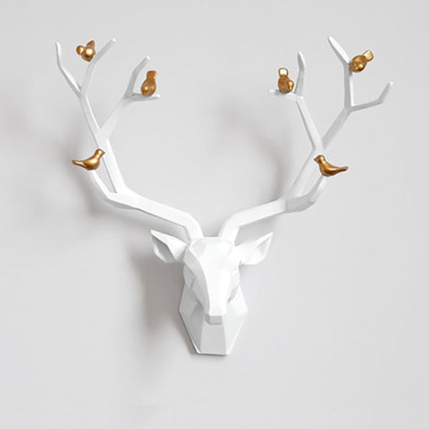 Sculpture Murale Moderne <br/> Tête de Cerf Origami