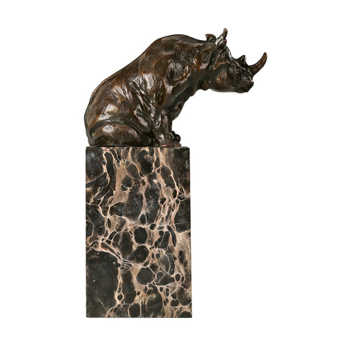 Rhinocéros en Bronze 21 cm