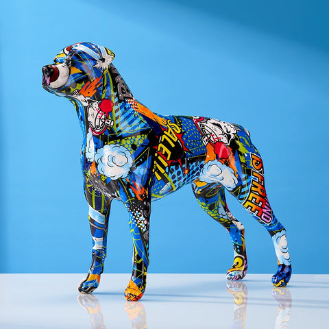 Statue Chien <br/> Sculpture Chien Pop Art