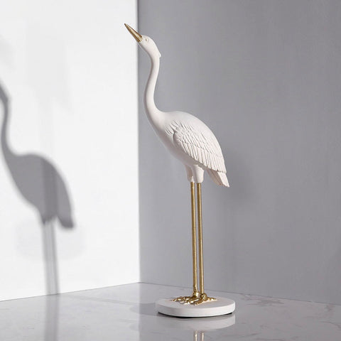 Statue Oiseau <br/> Statuette Échasseur 28 cm
