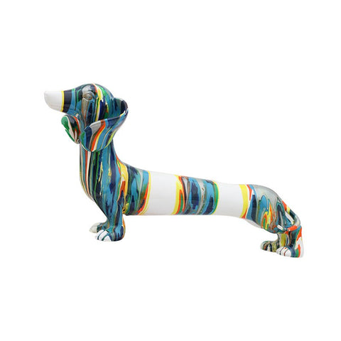 Statue Chien Couleur <br/> Teckel