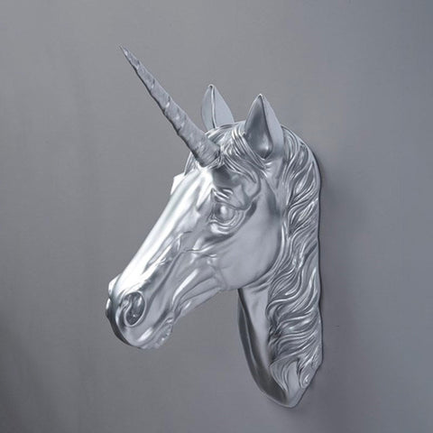 Sculpture Murale Licorne <br/> Statue Murale Contemporaine